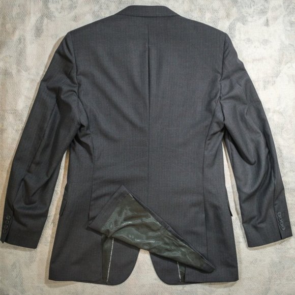 Austin Reed Signature Super 100's Gray-Blue Blazer - Picture 3 of 7